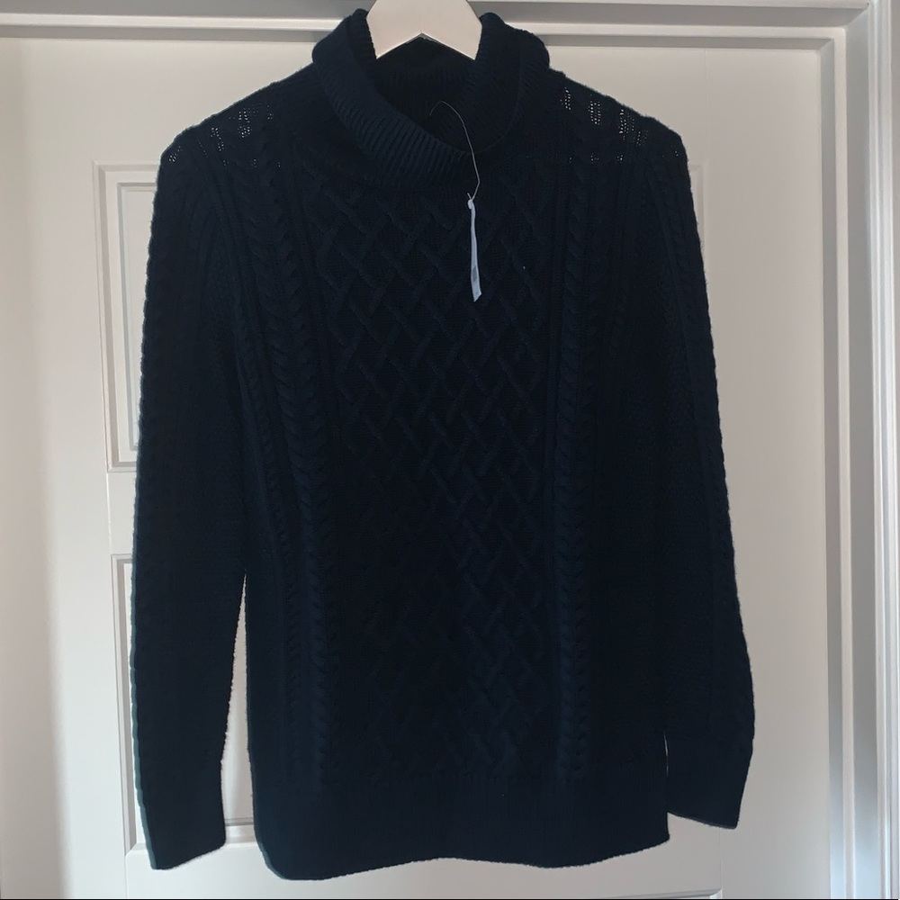 Oversized Knit Turtleneck Sweater